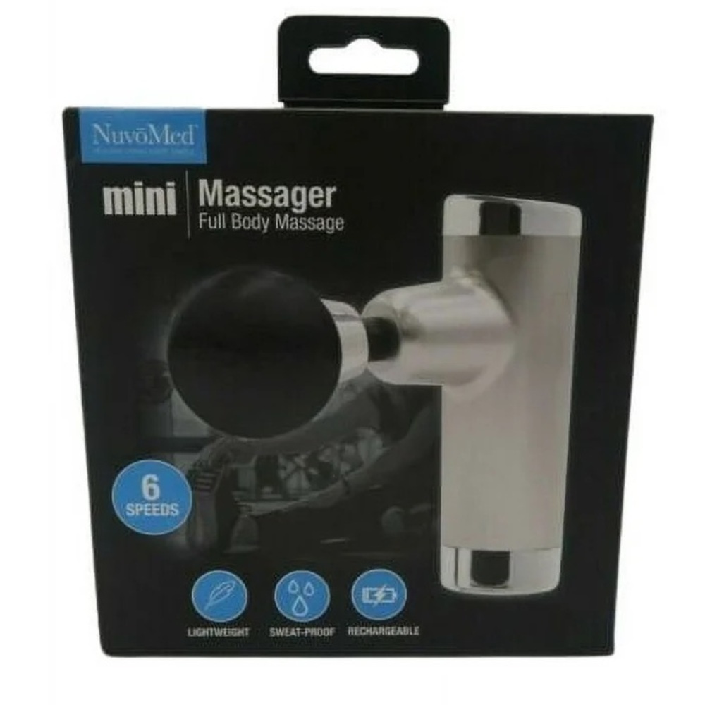 NuvoMed Handheld Mini Massager 6 Speeds, NEW